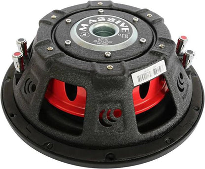 UFO10, 10 Inch Shallow Subwoofer - High Powered 600 Watt Shallow Mount Subwoofer, (3 Inch Voice Coil Dual 4 Ohm) Low Profile Car Subwoofer with Deep Bass. Sold Individually