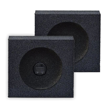 Qbomb QBTW6.5 Single 6.5" Bedliner Spray Speaker Enclosure, 2 Pack