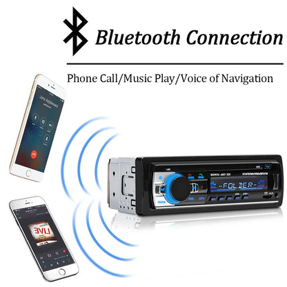 Car Radio 1 Din Stereo Player Digital Bluetooth Car MP3 Player 60Wx4 FM Radio Stereo Audio Music USB/SD with in Dash AUX Input