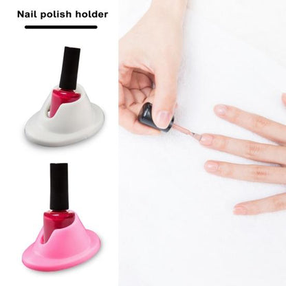 Nail Polish Bottle Holder Non-Slip Plastic Nail Art Varnish Bottle Holder Anti-Spill Gel Nail Polish Display Stand Nail Salon